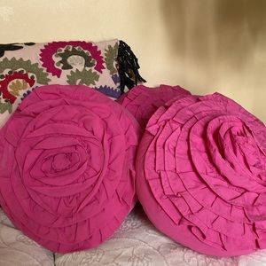 Pottery, barn, kids Pink blossom pillows